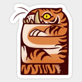 Tiger Squash Sticker